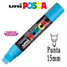 Marcatore uni posca pen pc17k p.scalpello 15mm azzurro uni mitsubishi