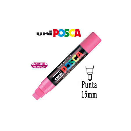 Marcatore uni posca pen pc17k p.scalpello 15mm rosa uni mitsubishi