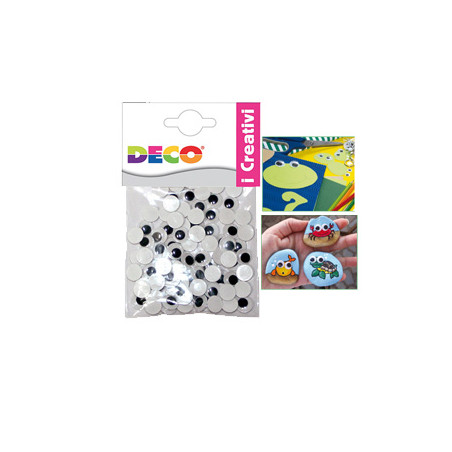 Occhietti adesivi tondi busta da 50 pz. misure assortite cwr [11495]