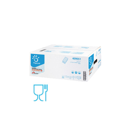 Pacco da 100 asciugamani piegati a w dry tech goffrato a onda [407552]