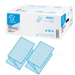 Pacco da 250 asciugamani piegati a v goffrato a onda special [409051]