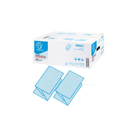 Pacco da 250 asciugamani piegati a v goffrato a onda special [409051]