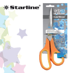Forbici 21,5cm lama in acciaio impugnatura morbida starline [4365]