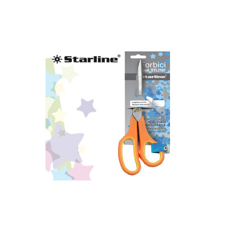 Forbici 21,5cm lama in acciaio impugnatura morbida starline [4365]
