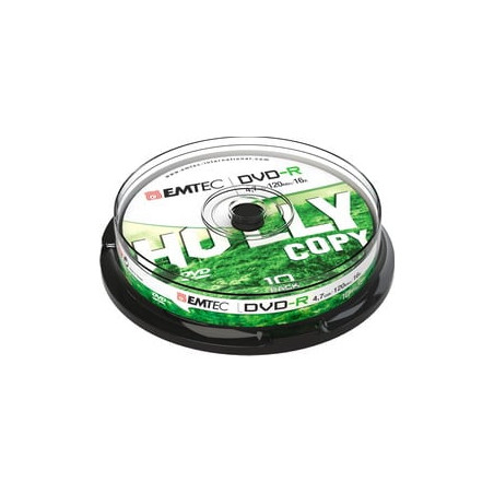 Confezione dvd-r emtec 4.7gb 16x 10pz [ecovr471016cb]