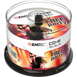 Confezione cd-r emtec 700 mb/80 min 50pz [ecoc805052cb]