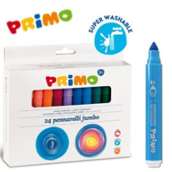 Astuccio 24 pennarelli jumbo superlavabili primo [604jumbo24]