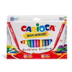 Scatola 20 pennarelli magic markers colori assortiti carioca [41369]