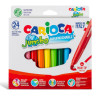 Scatola 24 pennarelli jumbo lavabili colori assortiti carioca [40570]