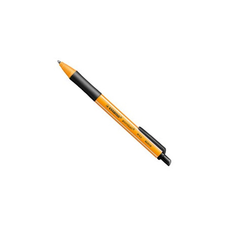 Penna a sfera a scatto pointball? green stabilo 0,5mm nero [6030/46]