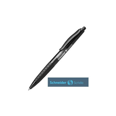 Penna a sfera a scatto suprimo punta media nero schneider [135601]