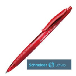 Penna a sfera a scatto suprimo punta media rosso schneider [135602]