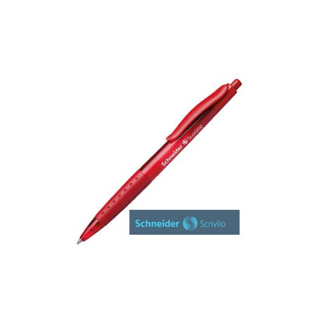 Penna a sfera a scatto suprimo punta media rosso schneider [135602]