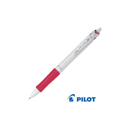 Penna a sfera scatto acroball pure white begreen 1,0mm rosso pilot