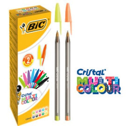 Penna a sfera bic cristal multicolor 1.6mm ink ass 20pz [926381]