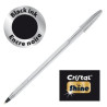 Scatola 20 penna sfera cristal? shine silver medio 1,0mm nero bic?