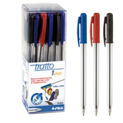 Scatola 24 penna sfera colori assortiti tratto 1 p.media 0.5mm [821200]