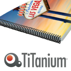 Scatola 50 dorsi metallo 14mm bianco 34 anelli titanium [dor.met