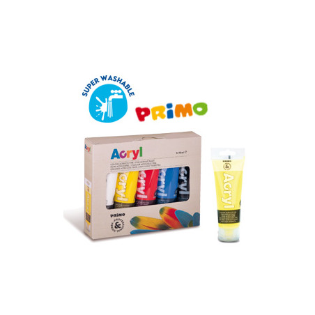 Colore acrilico fine tubo da 75ml astuccio 5 colori [421tatm5]