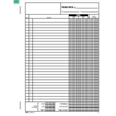 Blocco prima nota cassa edipro entrate/uscite 50/50 fogli autoricopiante