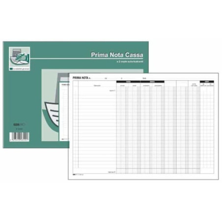 Blocco prima nota cassa-banca edipro 50/50 fogli autoricopiante