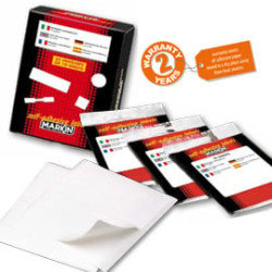 Etichetta adesiva bianca 34x10mm (10fogli x 40etichette) markin [x11025]