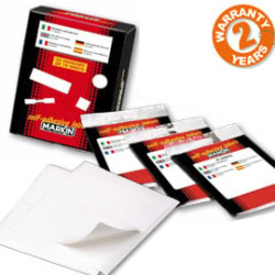 Etichetta adesiva bianca 56x22mm (10fogli x 12etichette) markin [x11040]