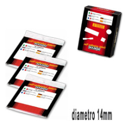Etichetta adesiva bianca tonda Ø14mm (10fogli x 63etichette) markin