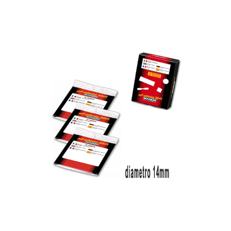 Etichetta adesiva bianca tonda Ø14mm (10fogli x 63etichette) markin