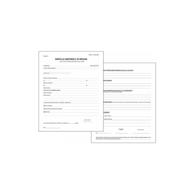 Cartello edipro sanitaria di rischio per lavoratori esposti ad agenti