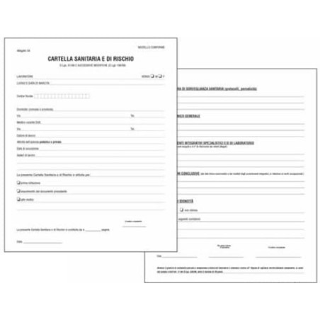 Cartello edipro sanitaria di rischio per lavoratori esposti ad agenti