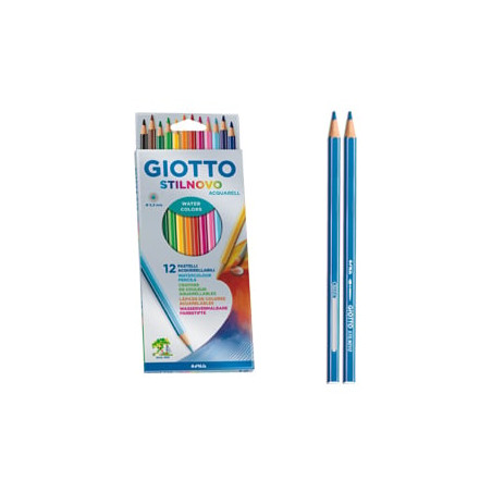 Astuccio 12 pastelli stilnovo acquarell giotto [255700]