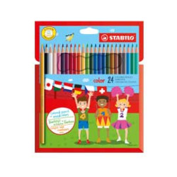 Astuccio 24 pastelli colorati stabilo color [1924/77-11]