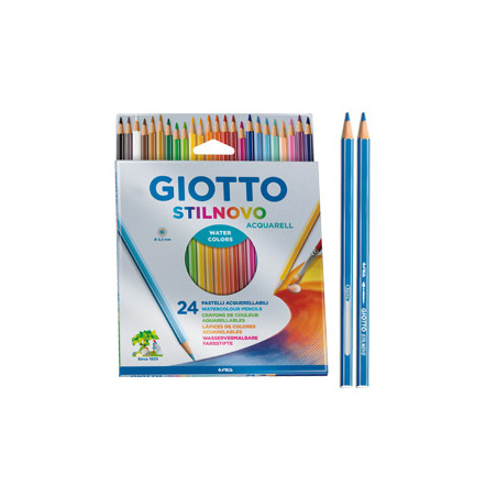 Astuccio 24 pastelli stilnovo acquarell giotto [255800]