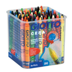 Barattolo 96 pastelli cera 90mm ? 8.5mm giotto [523600]