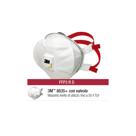 Scatola 5 mascherine 8835+ premium ffp3 con valvola [98738]