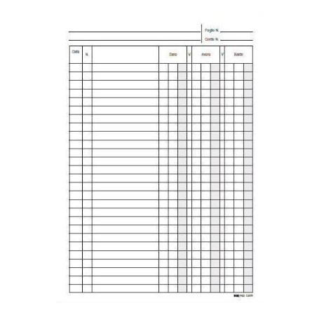 Registro edipro dare/avere/saldo 24x17 100 pagine [e2689]