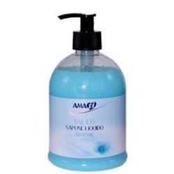 Sapone liquido in dispenser al talco - 500ml - amacasa [112306005040]