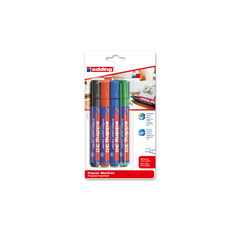 Scatola 10 marcatori edding 30 permanente punta tonda colori assoritit