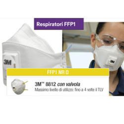 Scatola 10 mascherine 8812 classic ffp1 con valvola [2036]