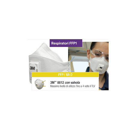 Scatola 10 mascherine 8812 classic ffp1 con valvola [2036]