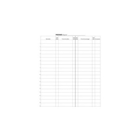 Registro edipro frme presenze al lavoro 31x24 100 pagine[e2819]