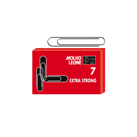 Scatola 25 fermagli n.7 mm75 zincati leone [21107]