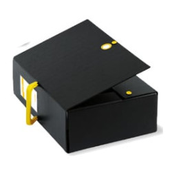 Scatola archivio big next 120 nero/verde 25x35cm dorso 12cm [68101205]