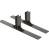 Set 2 piedi in metallo nero per lavagne multiboard securit [sbm-feet]
