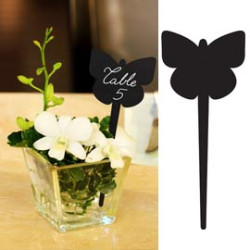 Set 5 silhouette tags 'farfalla' securit [tag-butterfly-5]