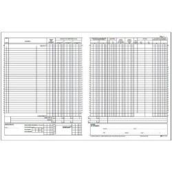 Registro edipro iva corrispettivi 31x24,5 15 pagine numerate [e2103]