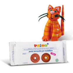 Pasta da modellare - terracotta - 500g - primo [286mod500t]