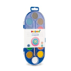 Pastiglie acquerello in 12 colori ? 30mm primo [112a12sg]