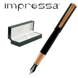 Penna stilografica impressa? nero-rosegold punta m monteverde